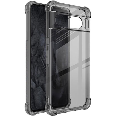 Coque Ultra Fine TPU Souple Housse Etui Transparente H03 pour Google Pixel 8 Pro 5G Gris