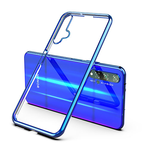 Coque Ultra Fine TPU Souple Housse Etui Transparente H03 pour Huawei Honor 20 Bleu