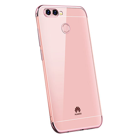 Coque Ultra Fine TPU Souple Housse Etui Transparente H03 pour Huawei P Smart Or Rose