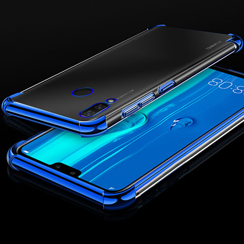 Coque Ultra Fine TPU Souple Housse Etui Transparente H03 pour Huawei Y9 (2019) Bleu