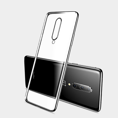 Coque Ultra Fine TPU Souple Housse Etui Transparente H03 pour OnePlus 7 Pro Noir