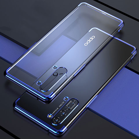 Coque Ultra Fine TPU Souple Housse Etui Transparente H03 pour Oppo K7 5G Bleu