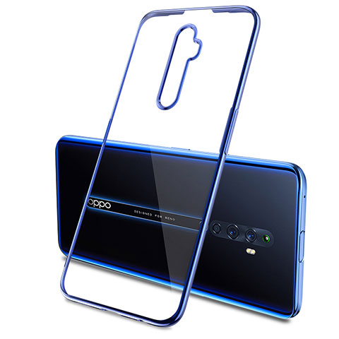 Coque Ultra Fine TPU Souple Housse Etui Transparente H03 pour Oppo Reno2 Z Bleu