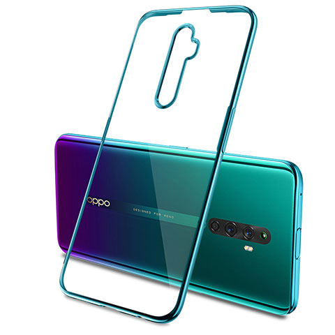 Coque Ultra Fine TPU Souple Housse Etui Transparente H03 pour Oppo Reno2 Z Vert