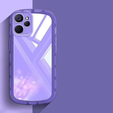 Coque Ultra Fine TPU Souple Housse Etui Transparente H03 pour Realme 10 5G Violet