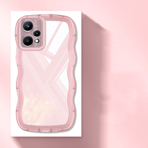 Coque Ultra Fine TPU Souple Housse Etui Transparente H03 pour Realme 9 4G Rose