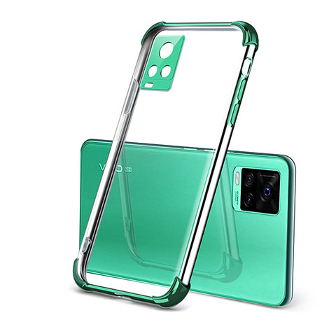 Coque Ultra Fine TPU Souple Housse Etui Transparente H03 pour Vivo V20 Pro 5G Vert