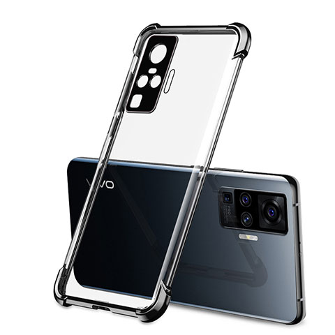 Coque Ultra Fine TPU Souple Housse Etui Transparente H03 pour Vivo X51 5G Noir