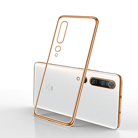 Coque Ultra Fine TPU Souple Housse Etui Transparente H03 pour Xiaomi Mi 10 Pro Or