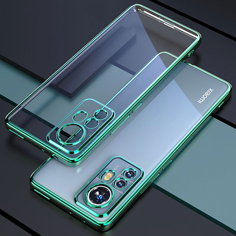 Coque Ultra Fine TPU Souple Housse Etui Transparente H03 pour Xiaomi Mi 12S Pro 5G Vert