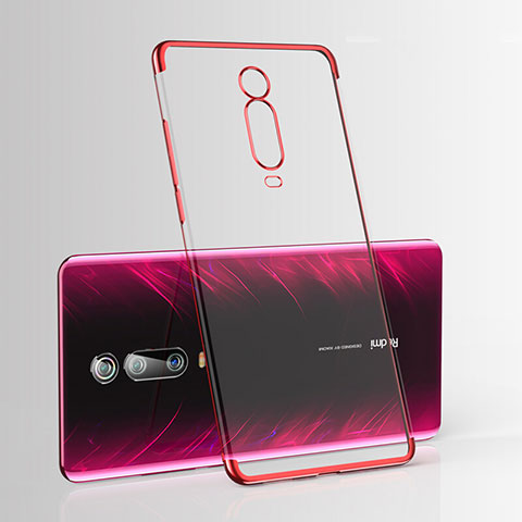 Coque Ultra Fine TPU Souple Housse Etui Transparente H03 pour Xiaomi Mi 9T Rouge