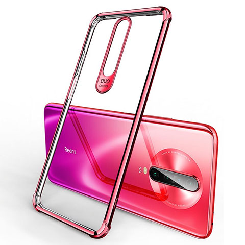 Coque Ultra Fine TPU Souple Housse Etui Transparente H03 pour Xiaomi Poco X2 Rouge