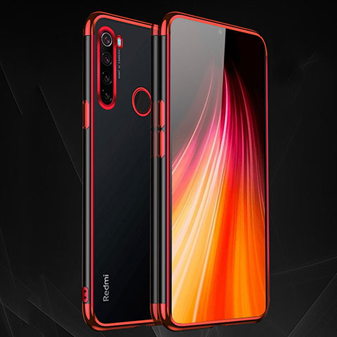 Coque Ultra Fine TPU Souple Housse Etui Transparente H03 pour Xiaomi Redmi Note 8T Rouge