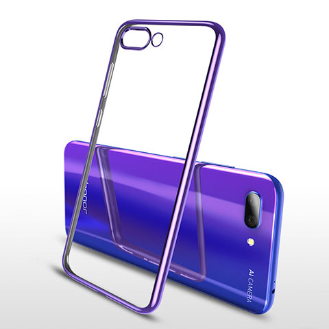 Coque Ultra Fine TPU Souple Housse Etui Transparente H04 pour Huawei Honor 10 Violet