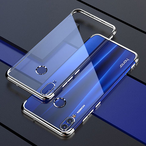 Coque Ultra Fine TPU Souple Housse Etui Transparente H04 pour Huawei Honor 8X Argent