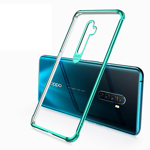 Coque Ultra Fine TPU Souple Housse Etui Transparente H04 pour Oppo Reno Ace Vert