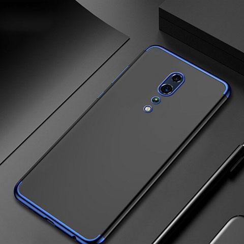 Coque Ultra Fine TPU Souple Housse Etui Transparente H04 pour Oppo Reno Z Bleu