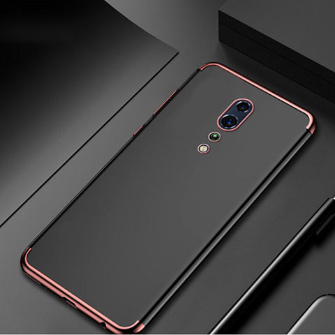 Coque Ultra Fine TPU Souple Housse Etui Transparente H04 pour Oppo Reno Z Or Rose