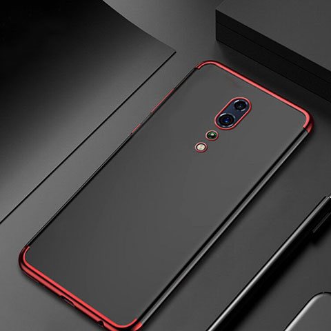 Coque Ultra Fine TPU Souple Housse Etui Transparente H04 pour Oppo Reno Z Rouge