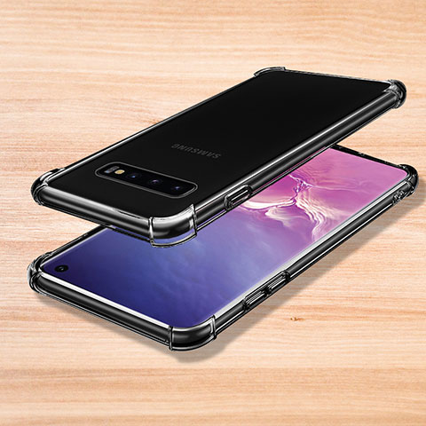 Coque Ultra Fine TPU Souple Housse Etui Transparente H04 pour Samsung Galaxy S10 Clair