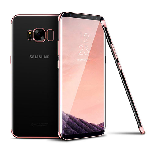 Coque Ultra Fine TPU Souple Housse Etui Transparente H04 pour Samsung Galaxy S8 Plus Or Rose