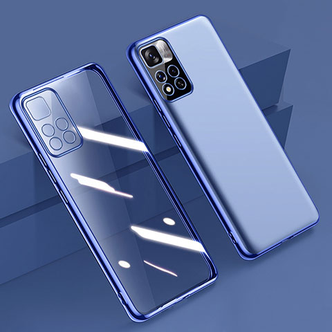 Coque Ultra Fine TPU Souple Housse Etui Transparente H04 pour Xiaomi Mi 11i 5G (2022) Bleu