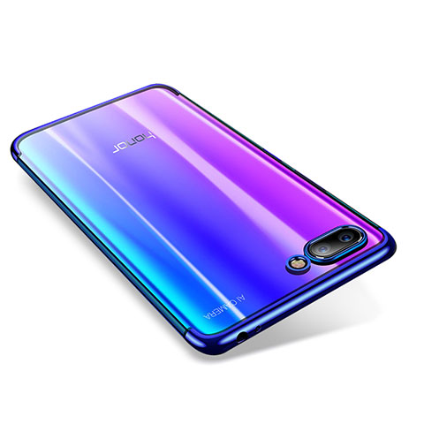 Coque Ultra Fine TPU Souple Housse Etui Transparente H05 pour Huawei Honor 10 Bleu