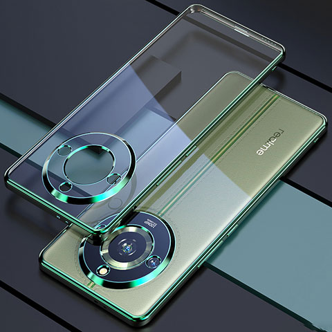 Coque Ultra Fine TPU Souple Housse Etui Transparente H05 pour Realme Narzo 60 5G Vert