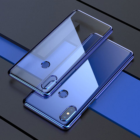 Coque Ultra Fine TPU Souple Housse Etui Transparente H05 pour Xiaomi Mi Mix 3 Bleu