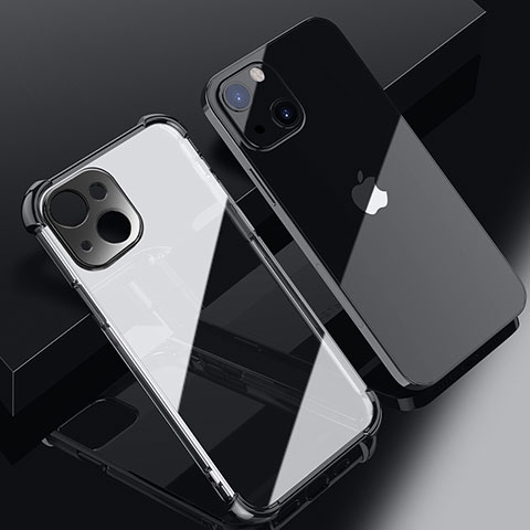 Coque Ultra Fine TPU Souple Housse Etui Transparente H06 pour Apple iPhone 13 Noir