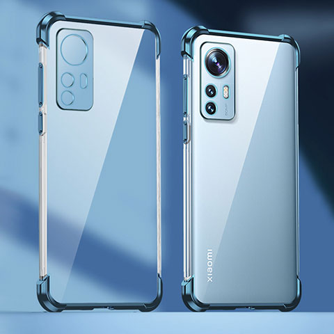 Coque Ultra Fine TPU Souple Housse Etui Transparente H06 pour Xiaomi Mi 12S Pro 5G Bleu