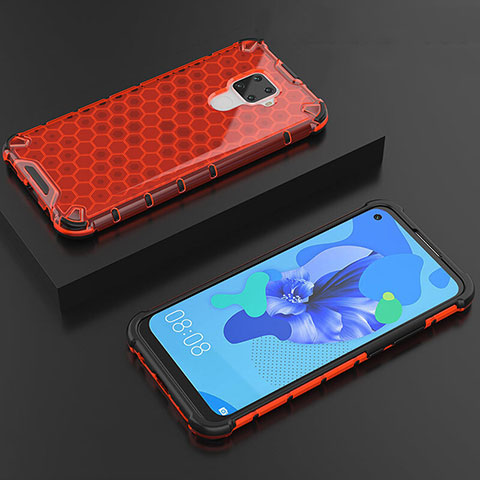 Coque Ultra Fine TPU Souple Housse Etui Transparente H08 pour Huawei Mate 30 Lite Rouge