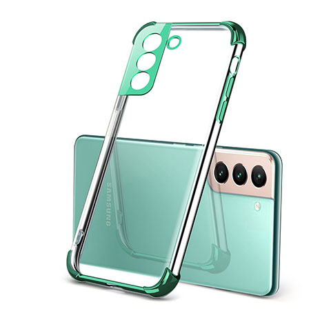 Coque Ultra Fine TPU Souple Housse Etui Transparente H09 pour Samsung Galaxy S21 Plus 5G Vert