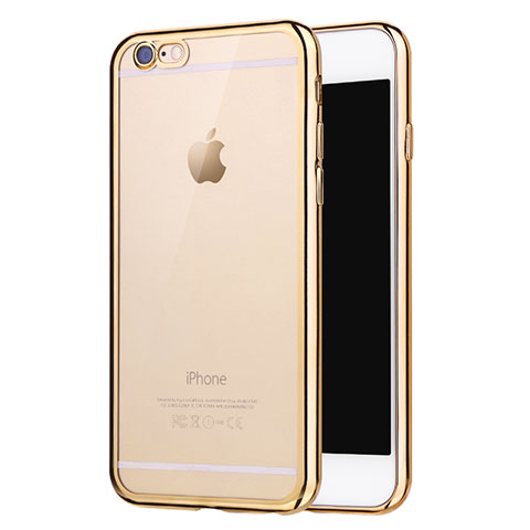 Coque Ultra Fine TPU Souple Housse Etui Transparente H16 pour Apple iPhone 6S Or