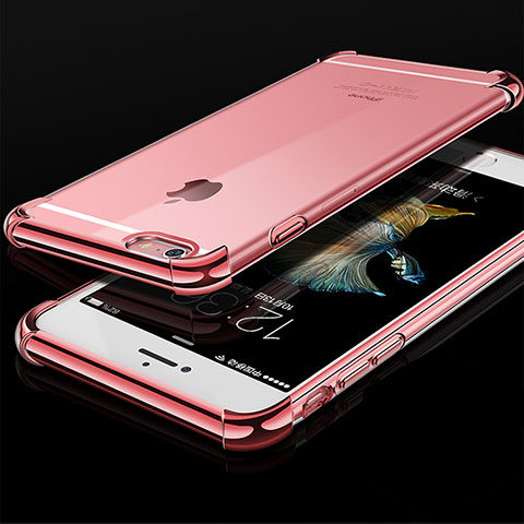 Coque Ultra Fine TPU Souple Housse Etui Transparente HC01 pour Apple iPhone 6 Or Rose
