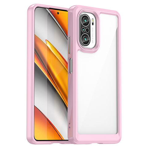 Coque Ultra Fine TPU Souple Housse Etui Transparente JS1 pour Xiaomi Mi 11X Pro 5G Rose