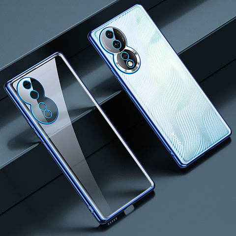 Coque Ultra Fine TPU Souple Housse Etui Transparente LD1 pour Huawei Honor 80 5G Bleu