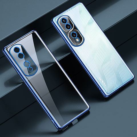 Coque Ultra Fine TPU Souple Housse Etui Transparente LD1 pour Huawei Honor 80 Pro Flat 5G Bleu