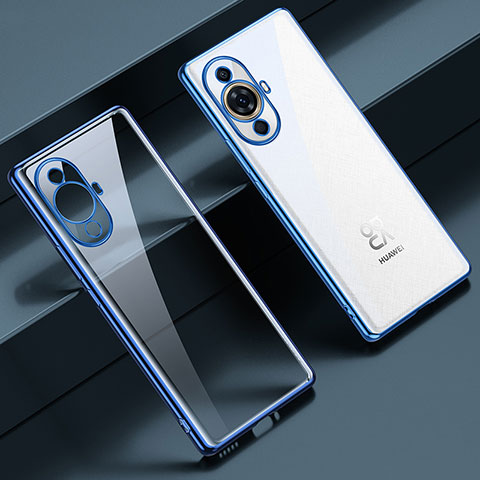 Coque Ultra Fine TPU Souple Housse Etui Transparente LD1 pour Huawei Nova 11 Ultra Bleu