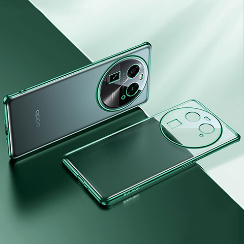 Coque Ultra Fine TPU Souple Housse Etui Transparente LD1 pour Oppo Find X6 Pro 5G Vert