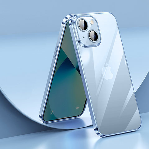 Coque Ultra Fine TPU Souple Housse Etui Transparente LD2 pour Apple iPhone 14 Bleu