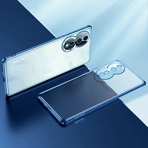 Coque Ultra Fine TPU Souple Housse Etui Transparente LD2 pour Huawei Honor 80 5G Bleu