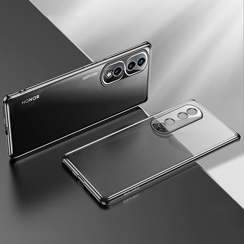 Coque Ultra Fine TPU Souple Housse Etui Transparente LD2 pour Huawei Honor 80 Pro 5G Noir