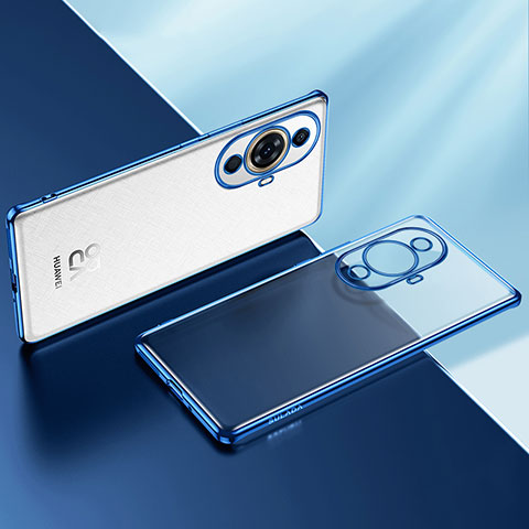 Coque Ultra Fine TPU Souple Housse Etui Transparente LD2 pour Huawei Nova 11 Pro Bleu