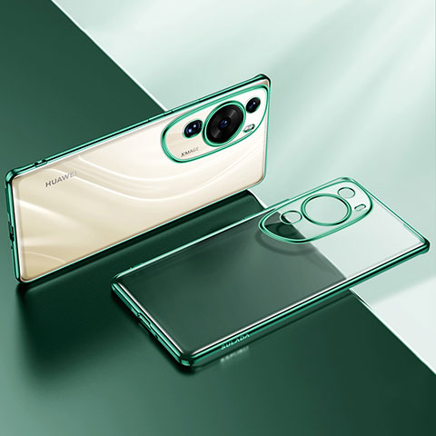 Coque Ultra Fine TPU Souple Housse Etui Transparente LD2 pour Huawei P60 Art Vert