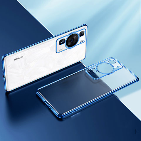 Coque Ultra Fine TPU Souple Housse Etui Transparente LD2 pour Huawei P60 Pro Bleu