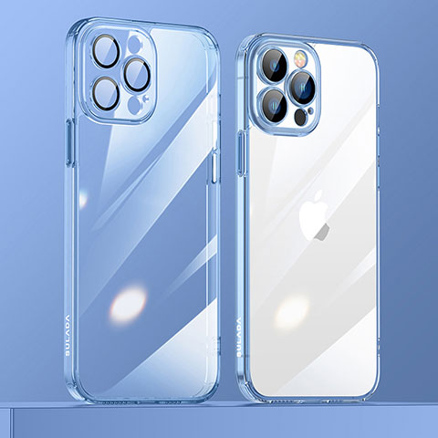 Coque Ultra Fine TPU Souple Housse Etui Transparente LD3 pour Apple iPhone 14 Pro Bleu