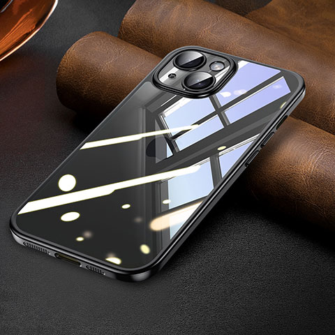 Coque Ultra Fine TPU Souple Housse Etui Transparente LD7 pour Apple iPhone 14 Plus Noir