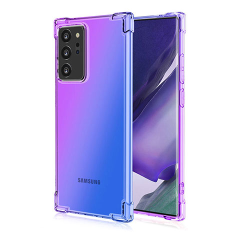 Coque Ultra Fine TPU Souple Housse Etui Transparente N01 pour Samsung Galaxy Note 20 Ultra 5G Violet