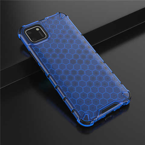 Coque Ultra Fine TPU Souple Housse Etui Transparente P01 pour Realme C11 Bleu